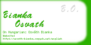 bianka osvath business card