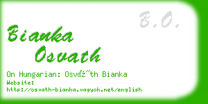 bianka osvath business card